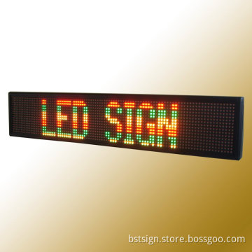Dual-Color Programmable Semi-Outdoor LED Moving Sign (P10)